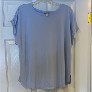 Ava & Viv Soft Blue Short Sleeve Top